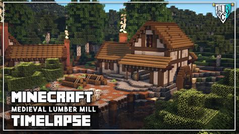 It can face any of the four cardinal directions, and can be rotated using a wrench. Minecraft Medieval Lumber Mill - Minecraft Timelapse Build ...