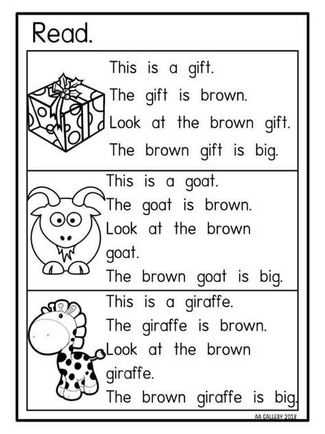 Reading Worksheet For Preschoolers