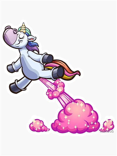 My Farts Are Magical Funny Unicorn Farting Rainbows Sticker For Sale
