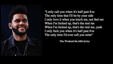 The Weeknd Hills Lyrics