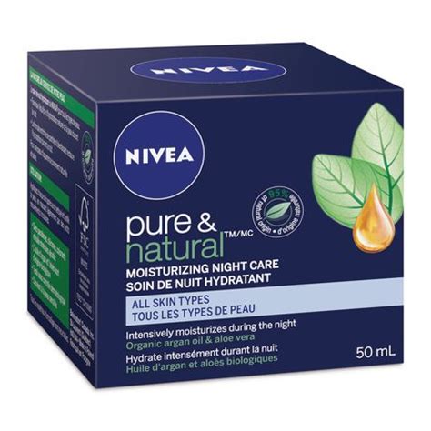 We minimize the number of ingredients in our products and carefully choose the ingredients. Nivea Pure & Natural Moisturizing Night Care Cream for All ...