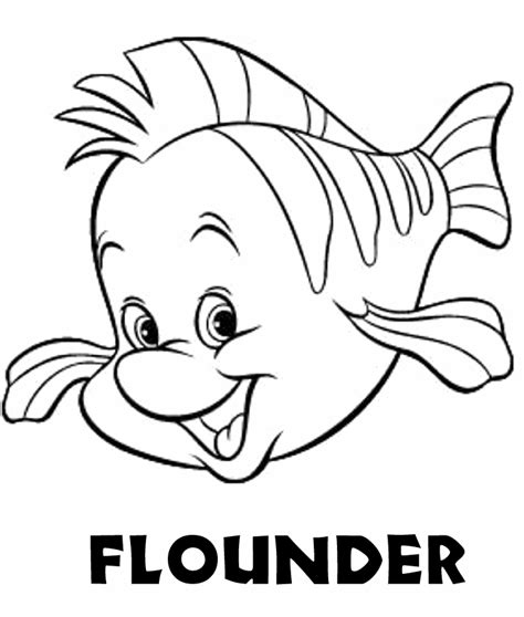 Gambar Flounder Dibujos Colorear Mickey Pinterest Colors Needle Ariel