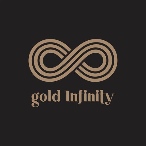 Infinity Gold Logo 5245461 Vector Art At Vecteezy