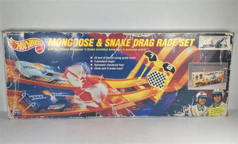 Mattel Hot Wheels 1993 25th Anniversary Mongoose And Snake Drag Race Set