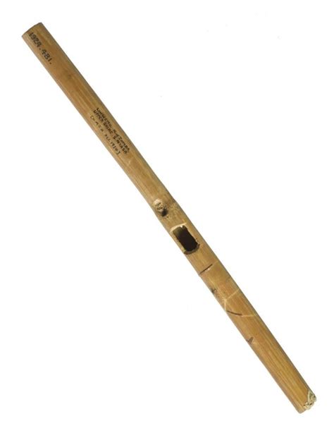 Tubular Musical Instrument Of Pale Reed With Central Mouthpiece One