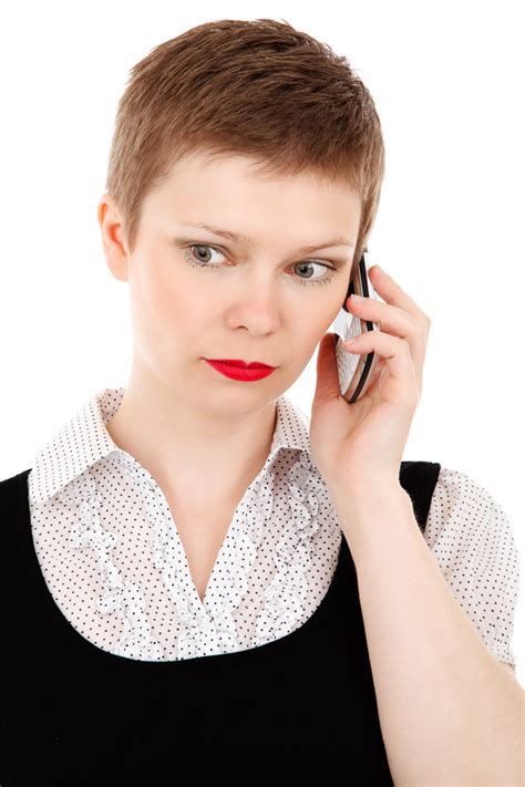 Woman On The Phone Free Stock Photo Public Domain Pictures