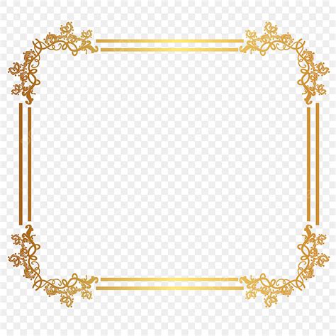 Free Download Vector PNG Images Ancient Golden Frame Png Png Free Download Frame Ancient