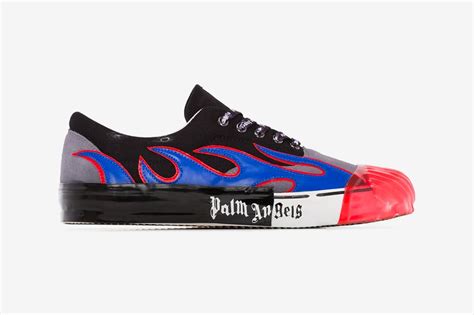 Palm Angels Multicoloured Flame Low Top Sneakers Ute Nu Dopest