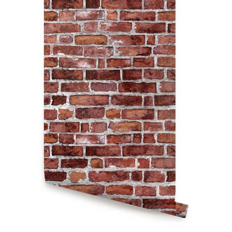 Simpleshapes Peel And Stick 9 X 24 Brick Tile Wallpaper