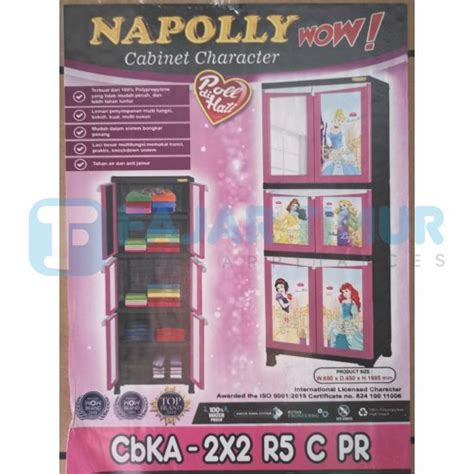 Lemari plastik 3 susun napolly. Lemari Napolly CbKa 2X2 R5 C PR | FajarTimur