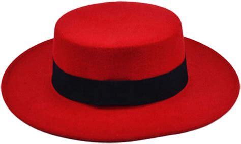Eerseen Womens Fashion Felt Out Back Hat Round Top Hat Classic Vintage
