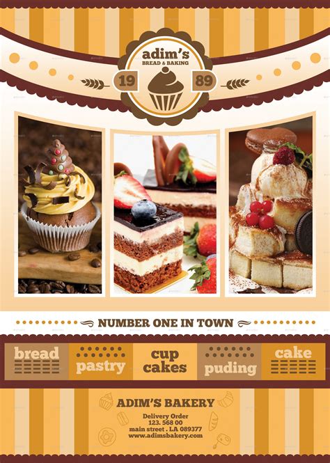 Bakery Menu Template Free Download