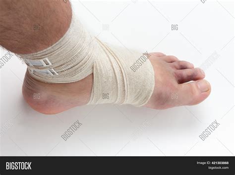 Bandaged Ankle Foot Image And Photo Free Trial Bigstock