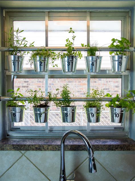 A large window that receives plenty of sunlight is a perfect place to add more plants to it. 10 Clever Ways to Organize + Decorate With Tension Rods | HGTV