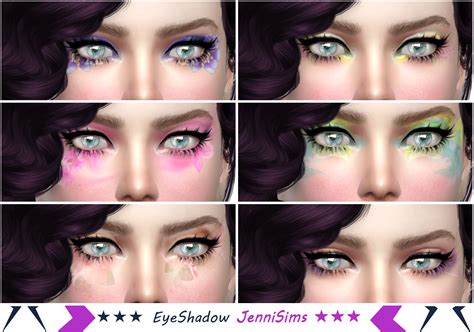 Jennisims Downloads Sims 4makeup Eyeshadow Fantasy Flowers