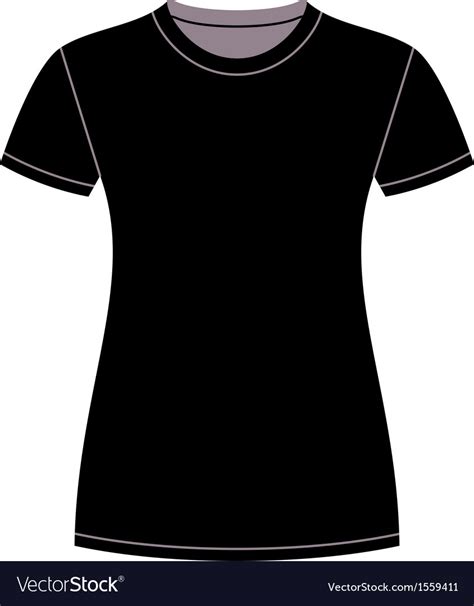 Black T Shirt Design Template Royalty Free Vector Image