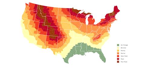 The Map That Shows You When And Where To View Fall Foliage