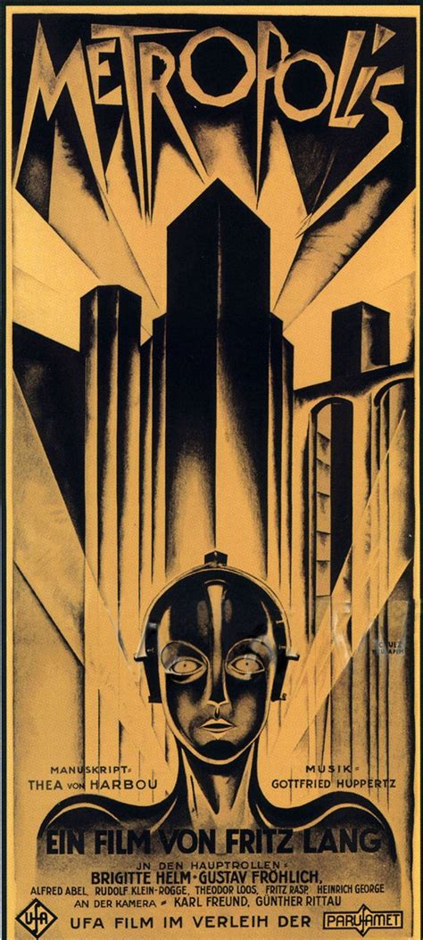 Vintage Art Metropolis Poster Metropolis 1927 Classic Vintage Movie Poster Best Movie