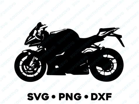 Street Sport Bike Motorcycle Silhouette Svg Png Dxf Cut File Etsy