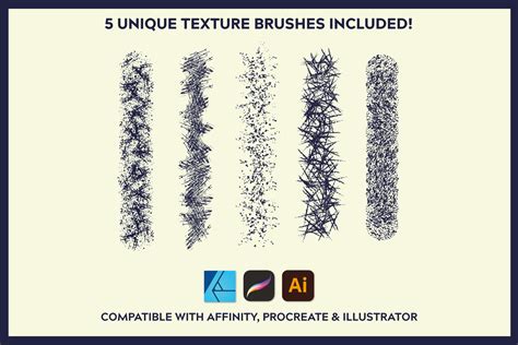 Free Texture Brushes For Illustrator Affinity And Procreate