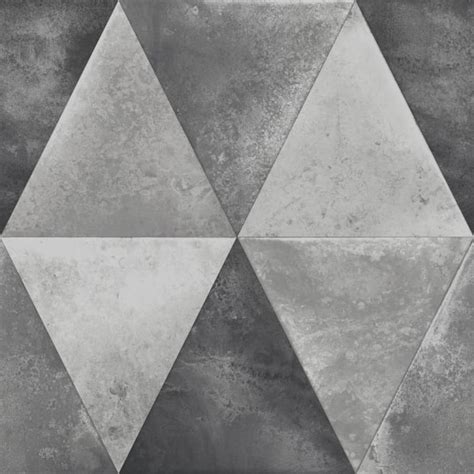 Muriva Triangle Pattern Wallpaper Geometric Metallic Foil