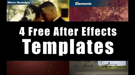 04 Free After Effects Templates - YouTube