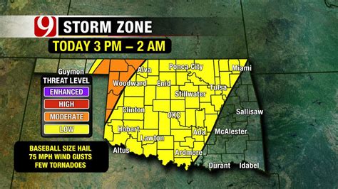 Storms To Bring Severe Weather Threat To Ok Again Tuesday
