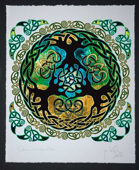 Celtic fc, glasgow, united kingdom. Yggdrasil - World Tree Limited Edition Celtic Art Print by ...