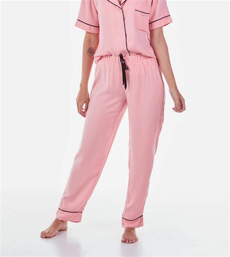 Pijama Pantalon Largo Rosa Extravagans