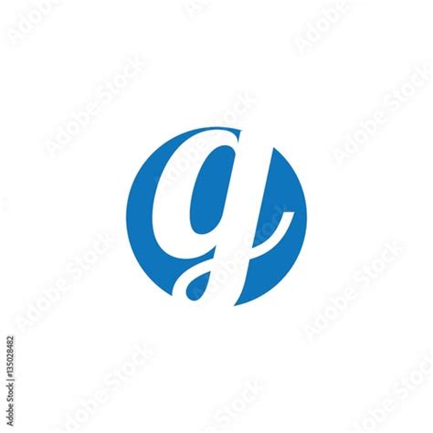 G Letter Initial On Circle Logo Vector Buy This Stock Vector And