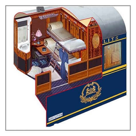 Barclay bisque french linen upholstered panel bedroom set. Venice Simplon-Orient-Express cabins