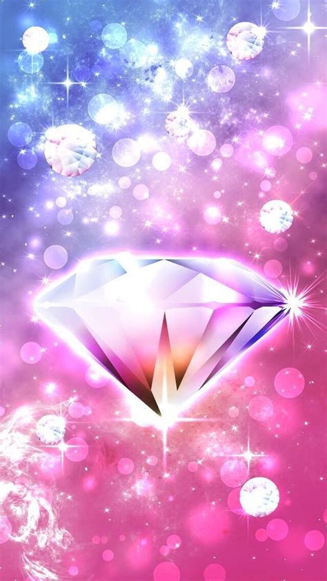 Girly Diamond Pink Bling Wallpaper Diamond Wallpaper