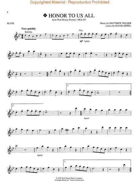 Disney Flute Sheet Music Free Printable Printable Templates