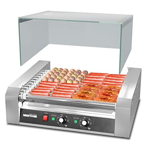 Wantjoin Hot Dog Grill Machine Commercial Electric Hot Dog Roller