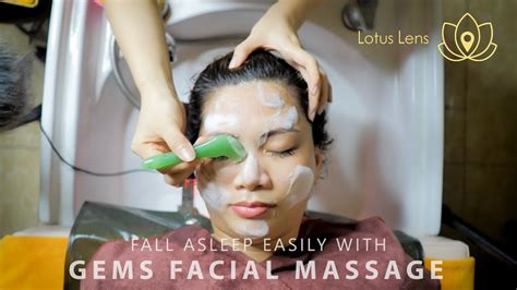Asmr Oriental Facial Massage With Gems Tool Asmr For Sleep