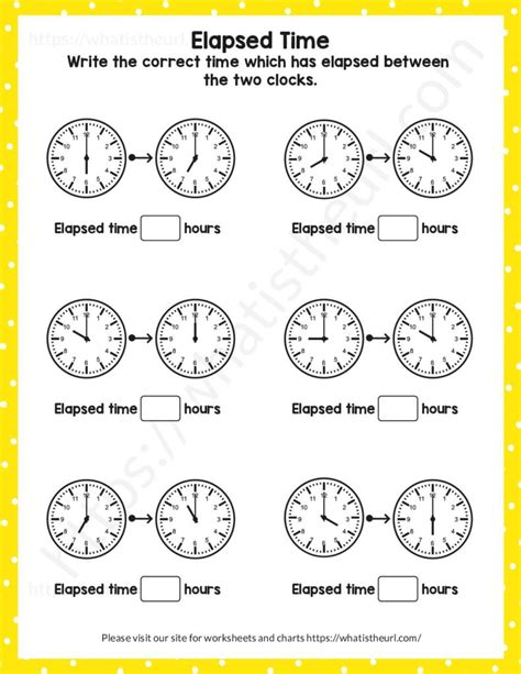 Elapsed Time Worksheet For Grade 3 Exercise 1 Your Home Teacher