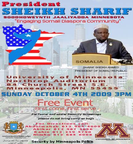 SomaliTalk Com Sheikh Shariif Oo La Hadlaya Soomaalida Washington Iyo