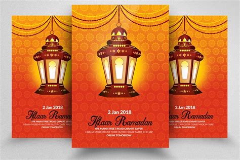 Ramadan Flyer Templates Creative Illustrator Templates Creative Market