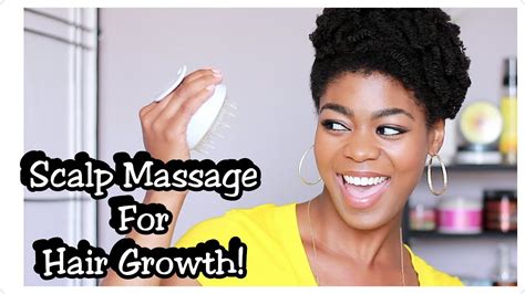 Massage For Hair Growth And Healthy Scalp Vitagoods Shampoo Brush Review Demo 4c Natural