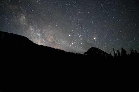 Free Images Mountain Sky Night Star Milky Way Atmosphere