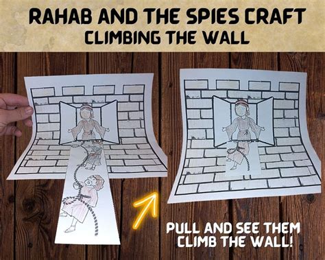 Printable Rahab And The Spies Craft Great For Sunday School Childrens