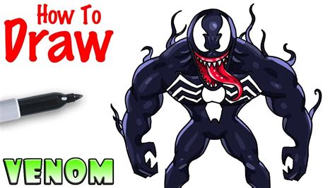 How To Draw Venom Step By Step Venom Venomdrawing Easyvenomdrawing
