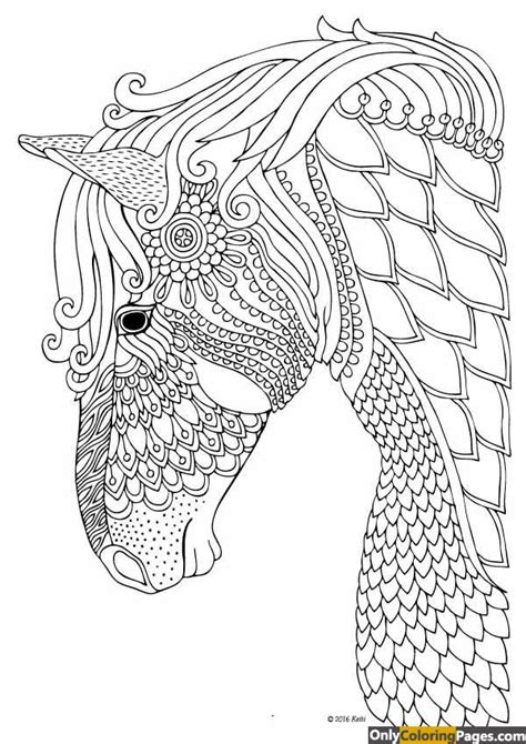 Horse Mandala Coloring Pages Free Printable Online Horse