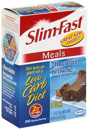 Slim Fast Chocolate Brownie Meal Bar 5 Ea Nutrition Information Innit