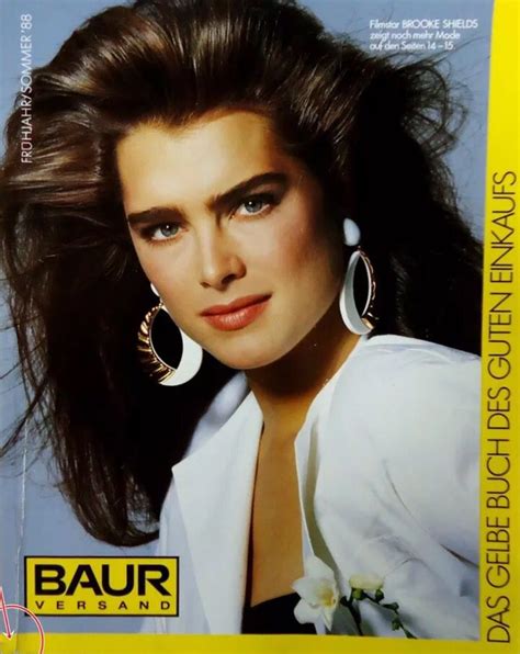 Brooke Shields Covers Baur Versand Magazine Germany Summer 1988