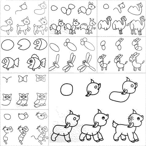 Follow this easy how to draw a cat step by step tutorial and you will be finishing up your cat with just a few simple to follow steps you will learn how to draw a cute cartoon cat, one that can be it's a fact. How to Draw Easy Animal Figures in Simple Steps