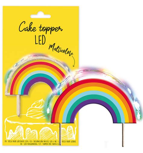 Rainbow Led Cake Topper Scrapcooking®