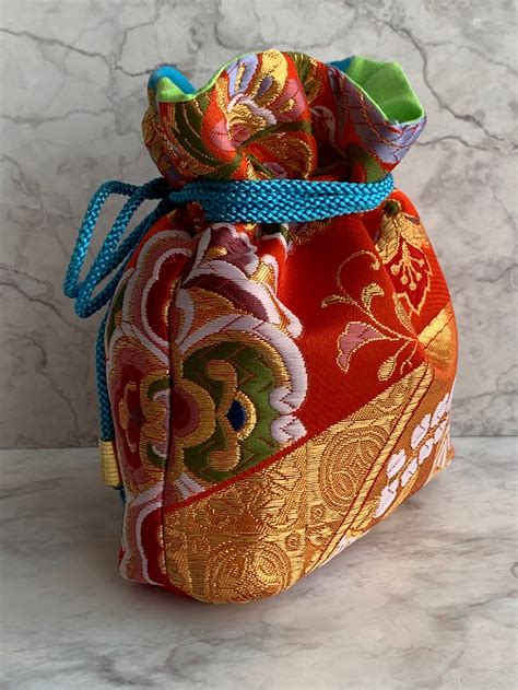 Using Japanese Traditional Cloth Small Bag Purse Etsy