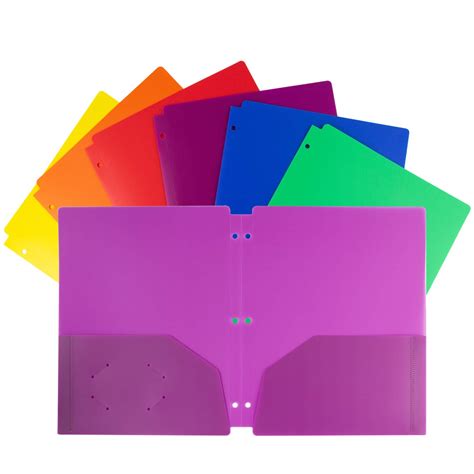 Buy Dunwell Colored Folders For School 12 Pack Assorted Color 3