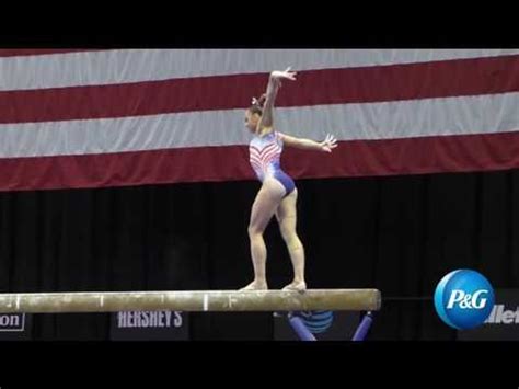 Maggie Nichols Balance Beam 2016 Pandg Gymnastics Championships Podium Training Video